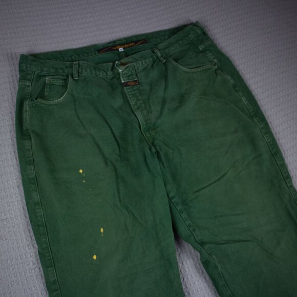Marithe Francois Girbaud Green Straight Cotton pants 40W - Picture 3 of 8